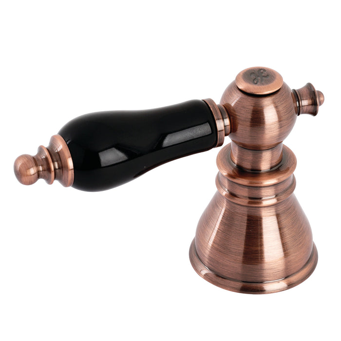Kingston FSCH197AKLACH Black Porcelain Lever Handle (Hot Side), Antique Copper