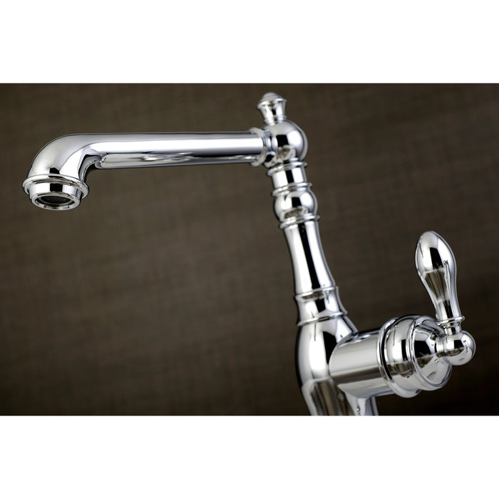 American Classic FSY7201ACL Single-Handle 1-or-3 Hole Deck Mount Bathroom Faucet with Push Pop-Up, Polished Chrome