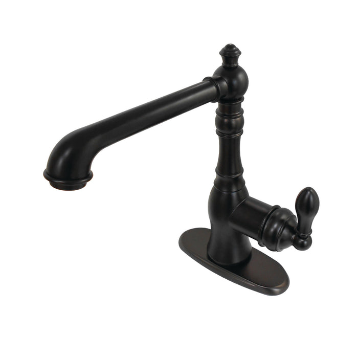 American Classic FSY7205ACL Single-Handle 1-or-3 Hole Deck Mount Bathroom Faucet with Push Pop-Up, Oil Rubbed Bronze