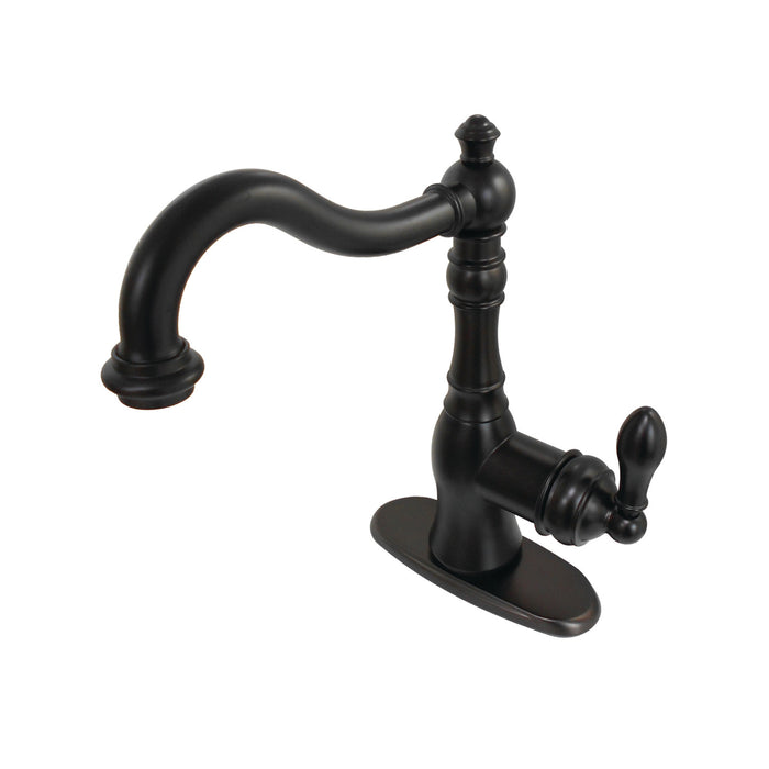 American Classic FSY7705ACL Single-Handle 1-or-3 Hole Deck Mount Bathroom Faucet with Push Pop-Up, Oil Rubbed Bronze
