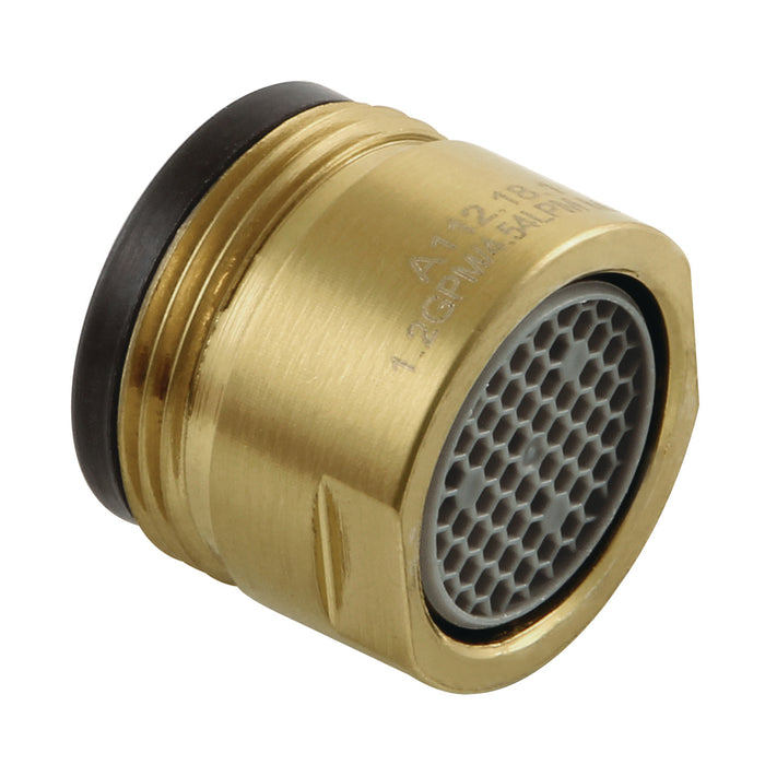Kingston Cal Green G12LSSA8413 1.2 GPM Male Aerator, Brushed Brass