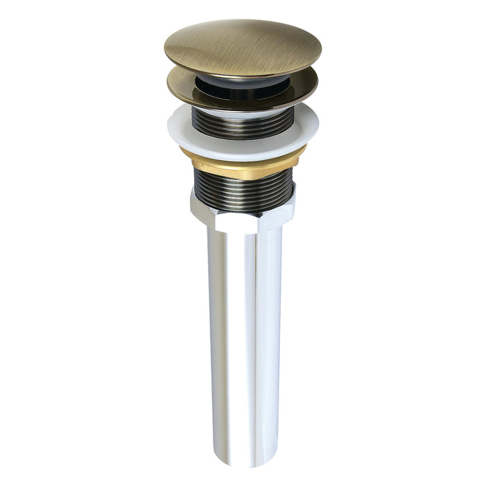 Trimscape GCL112AB Brass Pop Up Drain for Cast Iron Utility Sink, Antique Brass