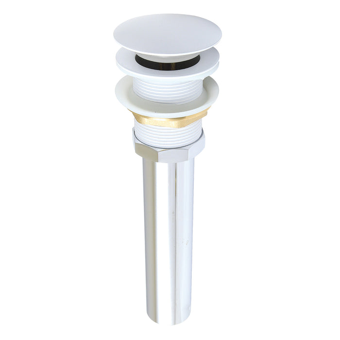 Kingston Sona GCL112WH - Trimscape Brass Pop Up Drain for Cast Iron Utility Sink, White