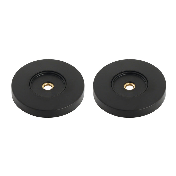 Kingston Sona GDRF814120 - Laurel 1-1/4-Inch Brass Grab Bar Flange (1 Pair), Matte Black