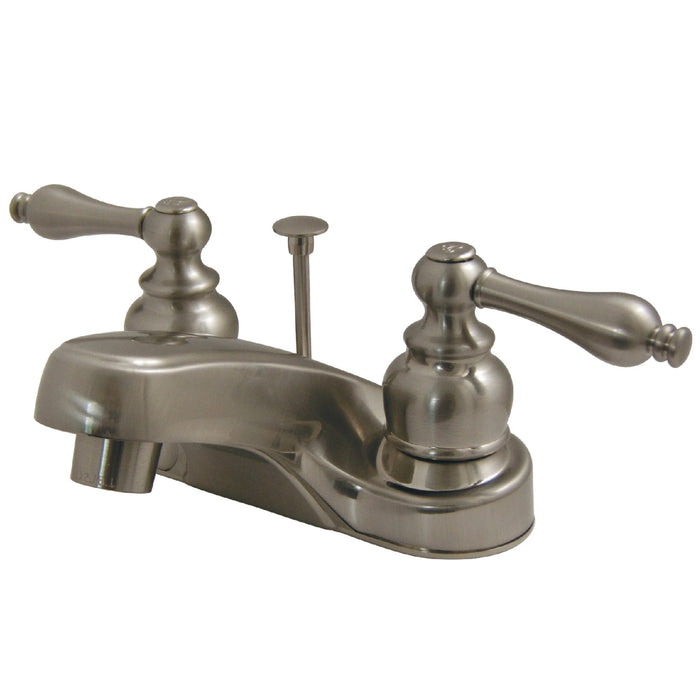 Magellan GKB258AL Two-Handle 3-Hole Deck Mount 4" Centerset Bathroom Faucet with Brass Pop-Up, Brushed Nickel