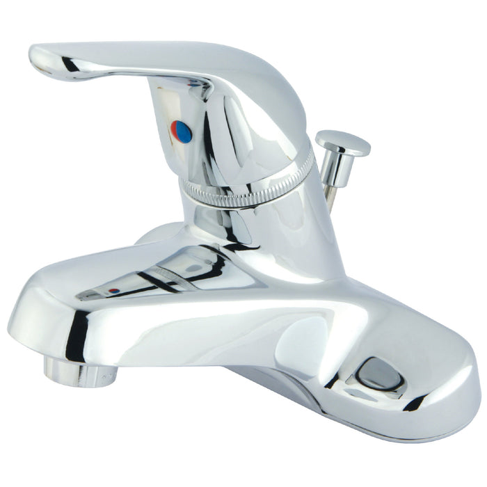 Chatham GKB541 Single-Handle 3-Hole Deck Mount 4" Centerset Bathroom Faucet with Plastic Pop-Up, Polished Chrome