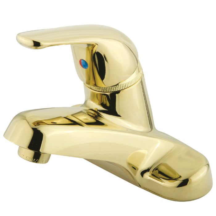 Chatham GKB542LP Single-Handle 2-Hole Deck Mount 4" Centerset Bathroom Faucet, Polished Brass