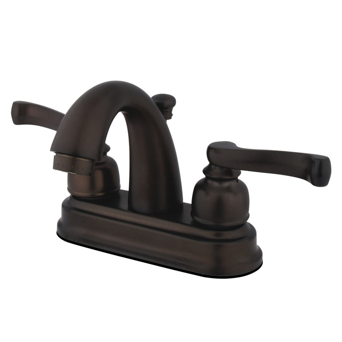 Royale GKB5615FL Two-Handle 3-Hole Deck Mount 4" Centerset Bathroom Faucet with Plastic Pop-Up, Oil Rubbed Bronze