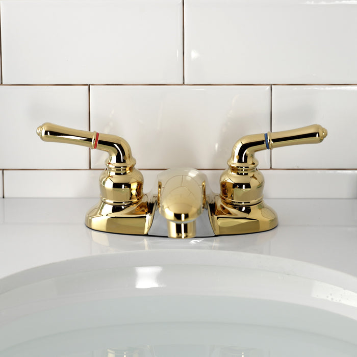 Magellan GKB622LP Two-Handle 2-Hole Deck Mount 4" Centerset Bathroom Faucet, Polished Brass