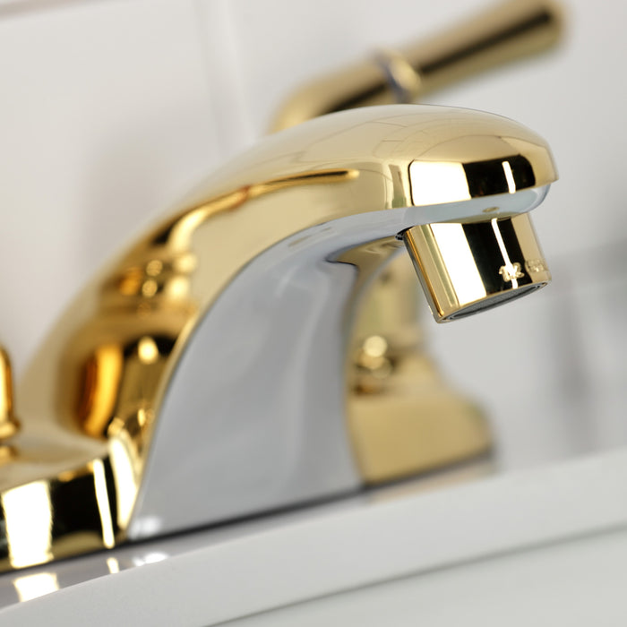Magellan GKB622LP Two-Handle 2-Hole Deck Mount 4" Centerset Bathroom Faucet, Polished Brass