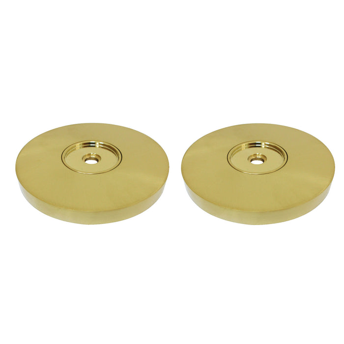 Kingston Sona GLDRF814127 - Silver Sage 1-1/4-Inch Brass Grab Bar Flange (1 Pair), Brushed Brass