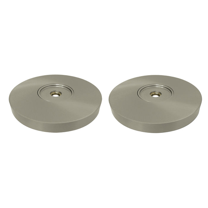 Kingston Sona GLDRF814128 - Silver Sage 1-1/4-Inch Brass Grab Bar Flange (1 Pair), Brushed Nickel