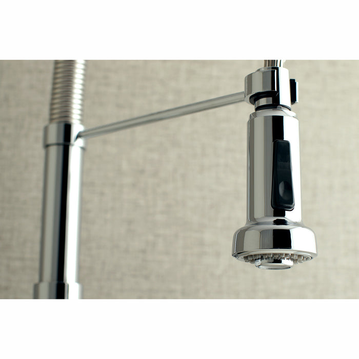 Concord GS8181DL Two-Handle 2-Hole Wall Mount Pull-Down Sprayer Kitchen Faucet, Polished Chrome