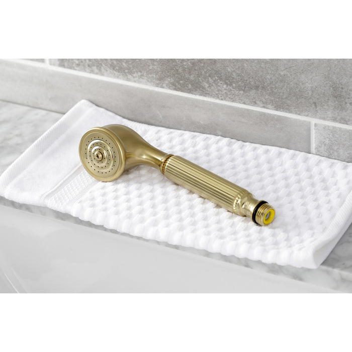 Kingston Heirloom K103A7 - Restoration Single Function Round Hand Shower, Brushed Brass