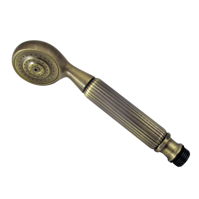 Kingston Heirloom K104A3 - Metropolitan Single Function Round Hand Shower, Antique Brass