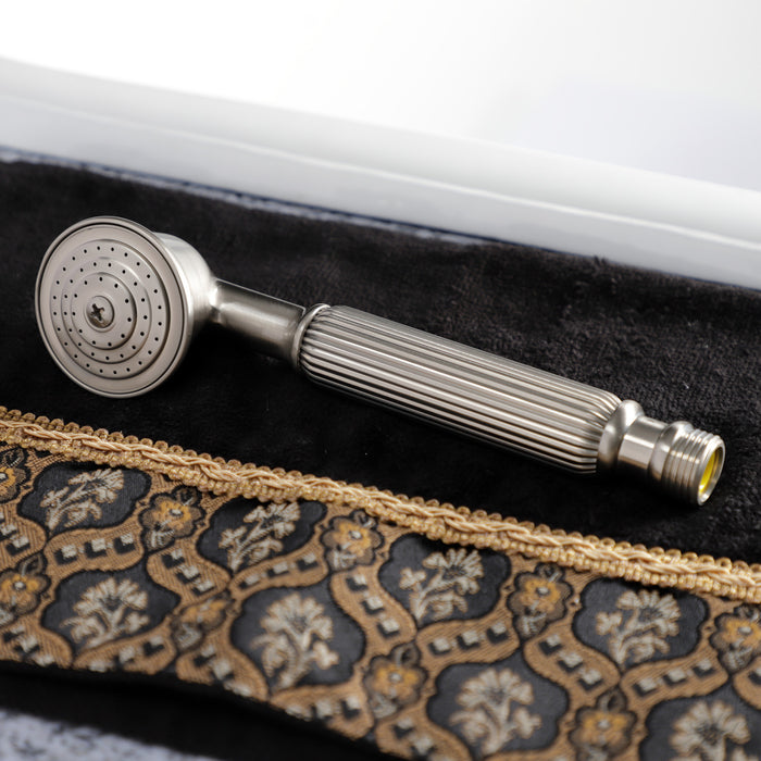 Kingston Heirloom K107A8 - Vintage Single Function Round Hand Shower, Brushed Nickel