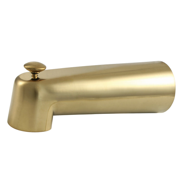 Kingston Shower Scape K1089A7 7-Inch Zinc Tub Faucet Spout with Diverter, Brushed Brass