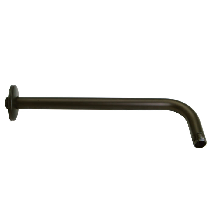 Claremont K112A5 12-Inch J-Shaped Rain Drop Shower Arm with Flange, Oil Rubbed Bronze
