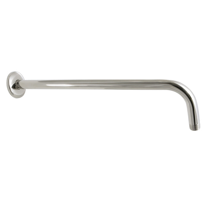 Claremont K117A6 17-Inch J-Shaped Rain Drop Shower Arm with Flange, Polished Nickel