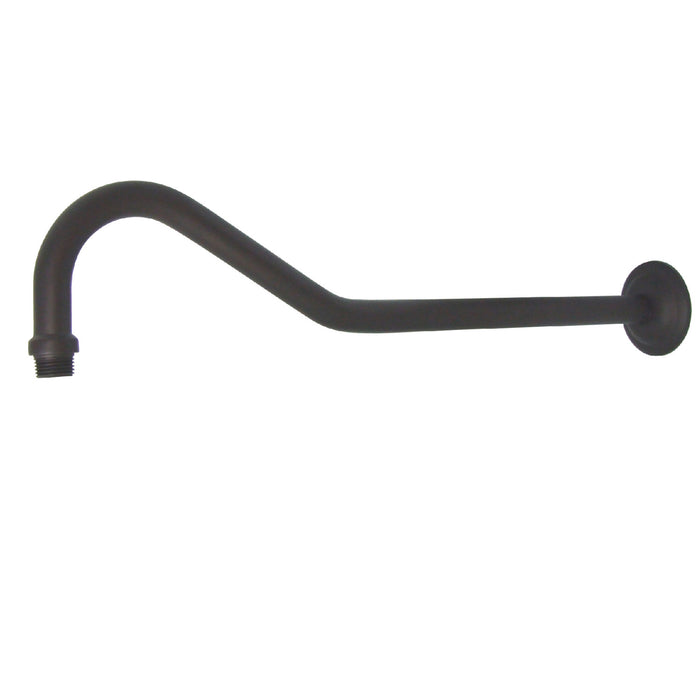 Shower Scape K117C5 17-Inch Sheppard's Hook Rain Drop Shower Arm with Flange, Oil Rubbed Bronze