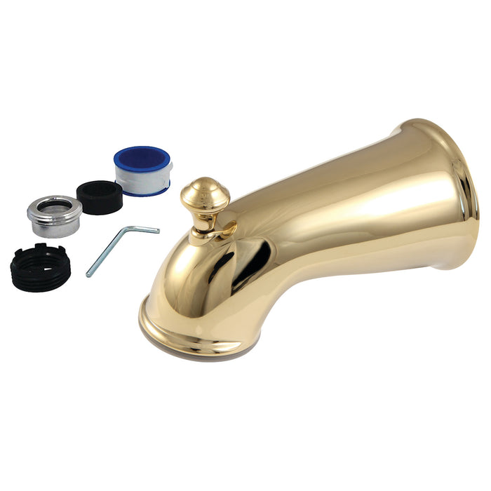 Kingston Heirloom K1275A2 - Made To Match 6-Inch Zinc Universal Tub Faucet Spout with Diverter, Polished Brass