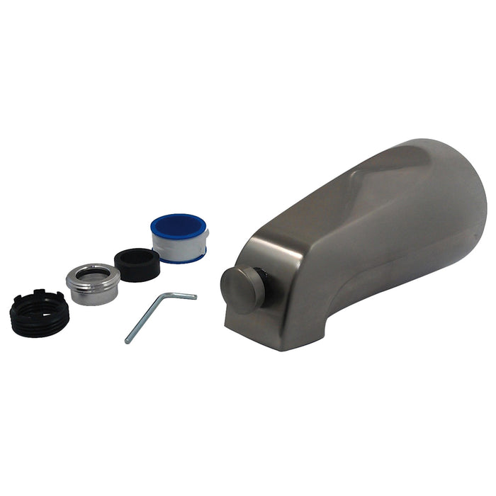 Kingston Made To Match K1288A8 5-1/8 Inch Zinc Universal Tub Faucet Spout with Diverter, Brushed Nickel