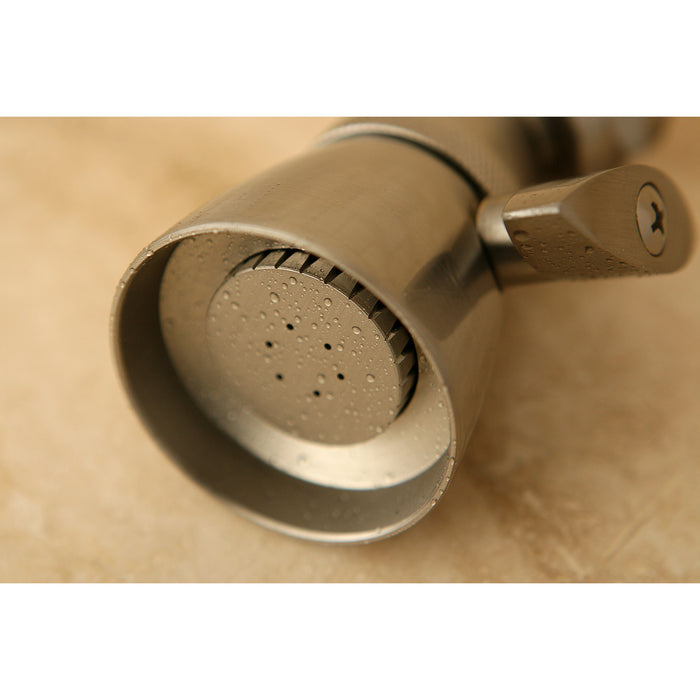 Kingston Tulare K131A8 - Made To Match 1-3/4 Inch Round Adjustable Jet Spray Brass Shower Head, Brushed Nickel