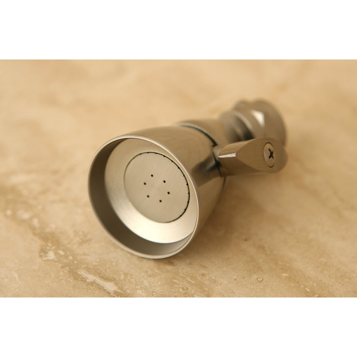 Kingston Tulare K131A8 - Made To Match 1-3/4 Inch Round Adjustable Jet Spray Brass Shower Head, Brushed Nickel