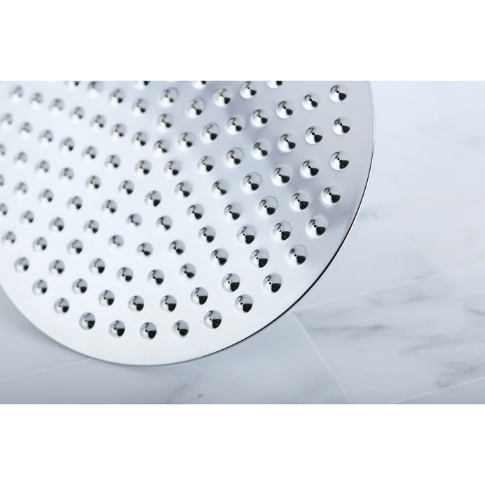 Kingston Heirloom K136A1 - Victorian 7-3/4 Inch Round Raindrop Brass Shower Head, Polished Chrome