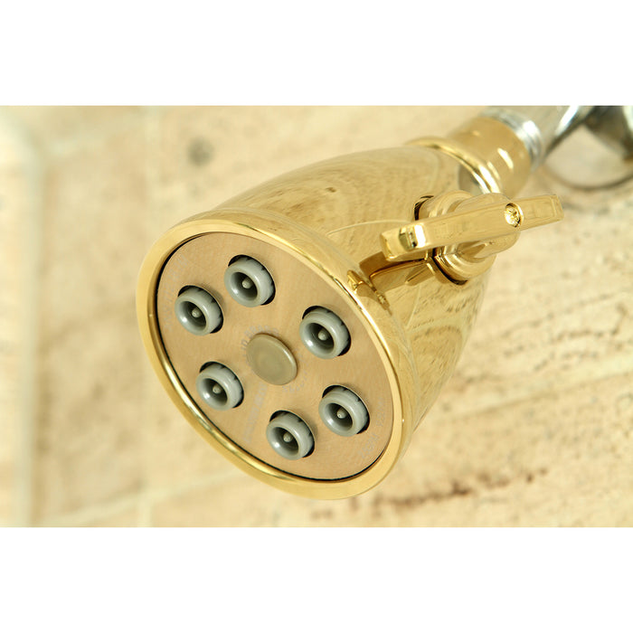 Shower Scape K138A2 3-Inch Brass Adjustable Shower Head, Polished Brass