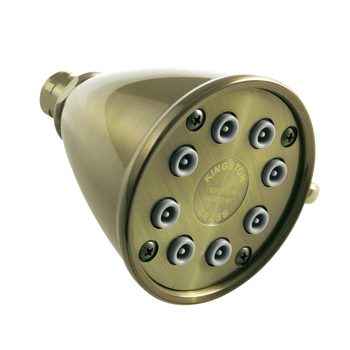 Shower Scape K139A3 3-5/8 Inch Brass Adjustable Shower Head, Antique Brass