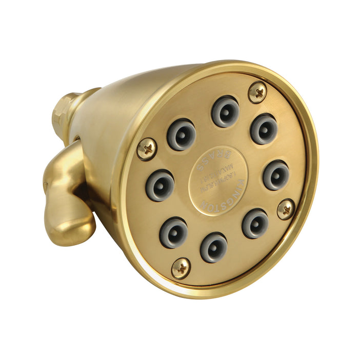 Shower Scape K139A7 3-5/8 Inch Brass Adjustable Shower Head, Brushed Brass