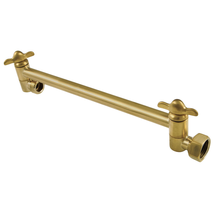 Plumbing Parts K153A7 10-Inch Adjustable High-Low Shower Arm, Brushed Brass