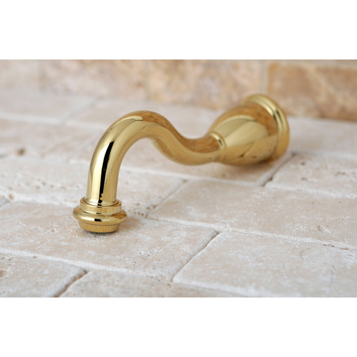 Kingston Heritage K1687A2 6-1/4 Inch Brass Tub Faucet Spout, Polished Brass
