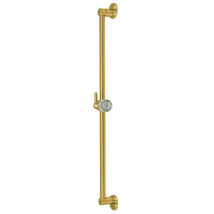 Shower Scape K180A7 24-Inch Shower Slide Bar with Pin Mount Hook, Brushed Brass