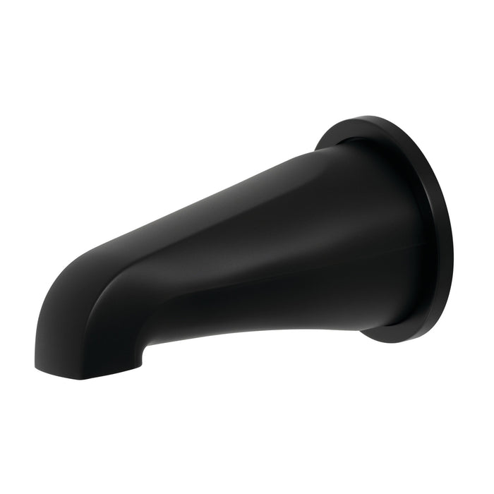 Kingston Shower Scape K187E0 5-5/16 Inch Zinc Tub Faucet Spout with Flange, Matte Black