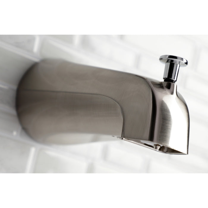 Shower Scape K188A7 5-1/4 Inch Diverter Tub Spout, Brushed Nickel/Polished Chrome