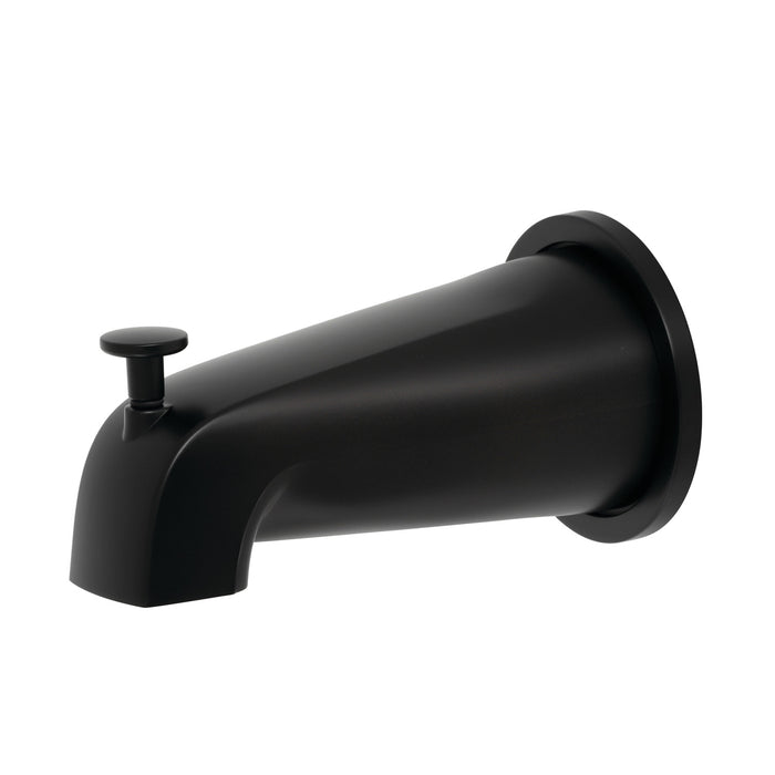 Kingston Made To Match K188E0 5-1/2 Inch Zinc Tub Faucet Spout with Diverter and Flange, Matte Black