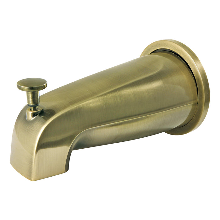 Kingston Made To Match K188E3 5-1/2 Inch Zinc Tub Faucet Spout with Diverter and Flange, Antique Brass