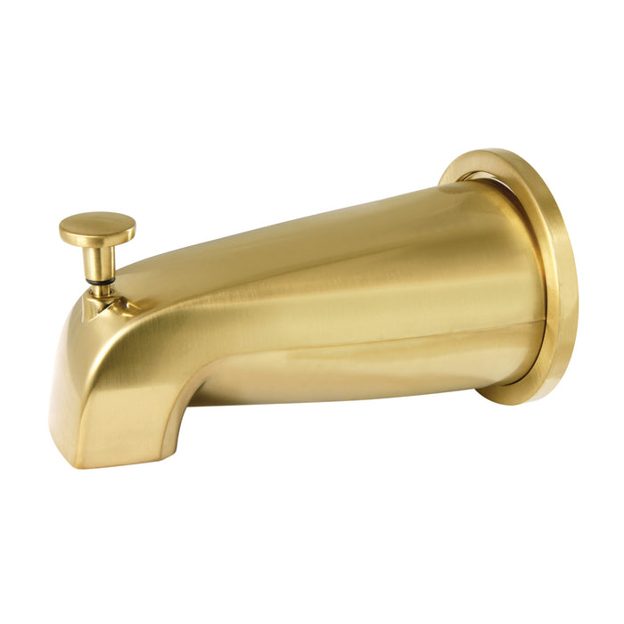 Kingston Made To Match K188E7 5-1/2 Inch Zinc Tub Faucet Spout with Diverter and Flange, Brushed Brass