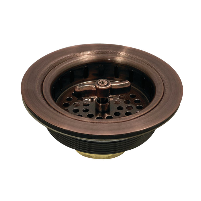 Tacoma K212AC 3-1/2 Inch Kitchen Sink Basket Strainer Only, Antique Copper