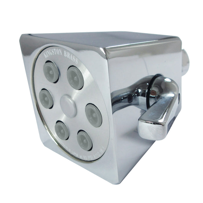 Kingston Sona K230A1 - Monarch 2-4/5-Inch Square Jet Spray Brass Shower Head, Polished Chrome