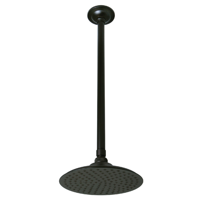 Shower Scape K236K25 7-3/4 Inch Brass Shower Head with 17-Inch Ceiling Support, Oil Rubbed Bronze