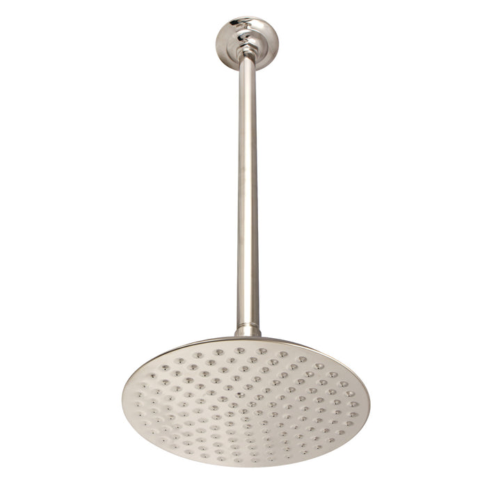 Shower Scape K236K26 7-3/4 Inch Brass Shower Head with 17-Inch Ceiling Support, Polished Nickel