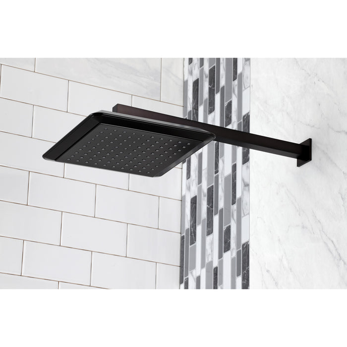 Kingston Sona K251A5CK - Claremont 9-5/8 Inch Square Raindrop ABS Shower Head with 15-3/4 Inch Shower Arm, Oil Rubbed Bronze