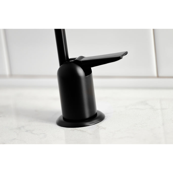 Americana K6190 Single-Handle 1-Hole Deck Mount Water Filtration Faucet, Matte Black