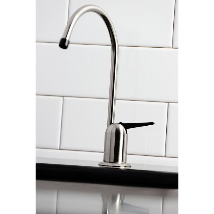 Americana K6194 Single-Handle 1-Hole Deck Mount Water Filtration Faucet, Black Stainless
