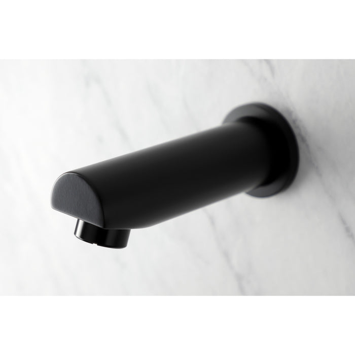 Kingston Sona K8187A0 - Concord 6-1/2 Inch Brass Tub Faucet Spout with Flange, Matte Black