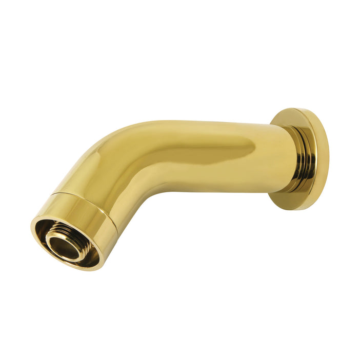 AquaElements K850E2 6-Inch Brass Shower Arm with Flange, Polished Brass