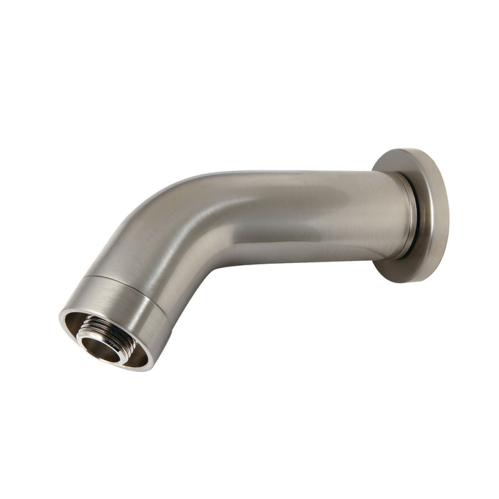AquaElements K850E8 6-Inch Brass Shower Arm with Flange, Brushed Nickel